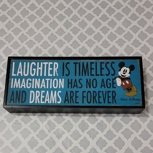 Disney Mickey Mouse Inspirational Blue Wall Art